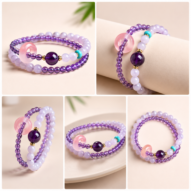 Double Layer Crystal Bracelet for Women