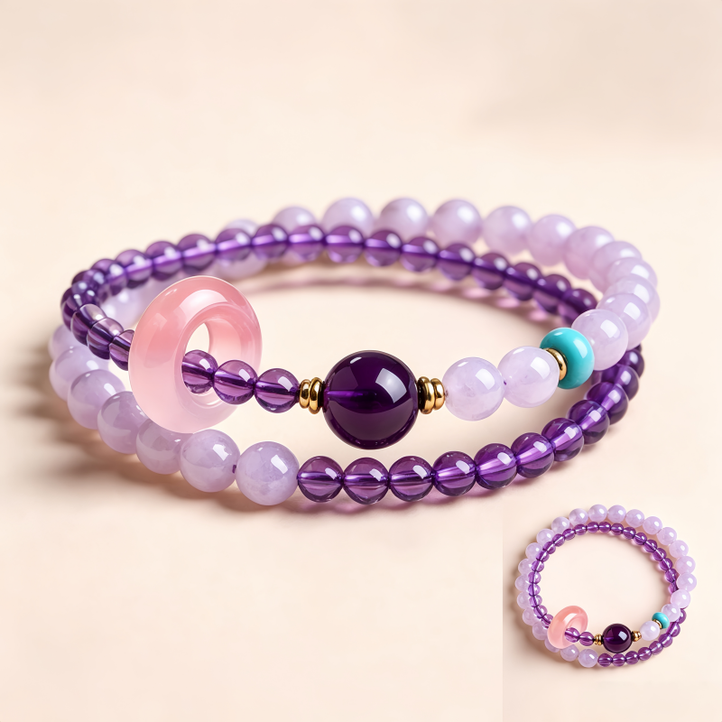 Double Layer Crystal Bracelet for Women