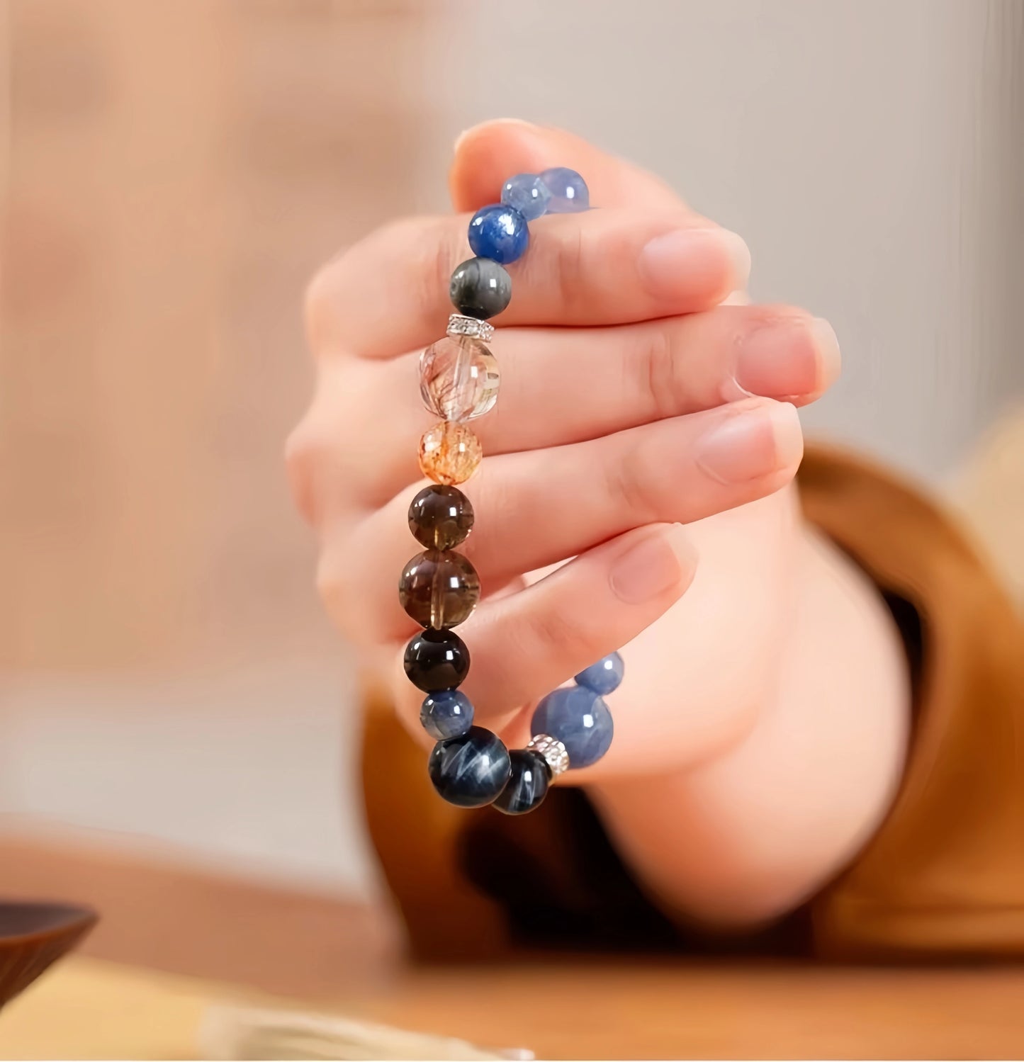 Blue crystal bracelet【Wealthvibe】
