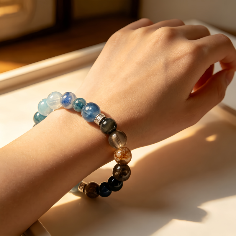 Blue crystal bracelet【Wealthvibe】