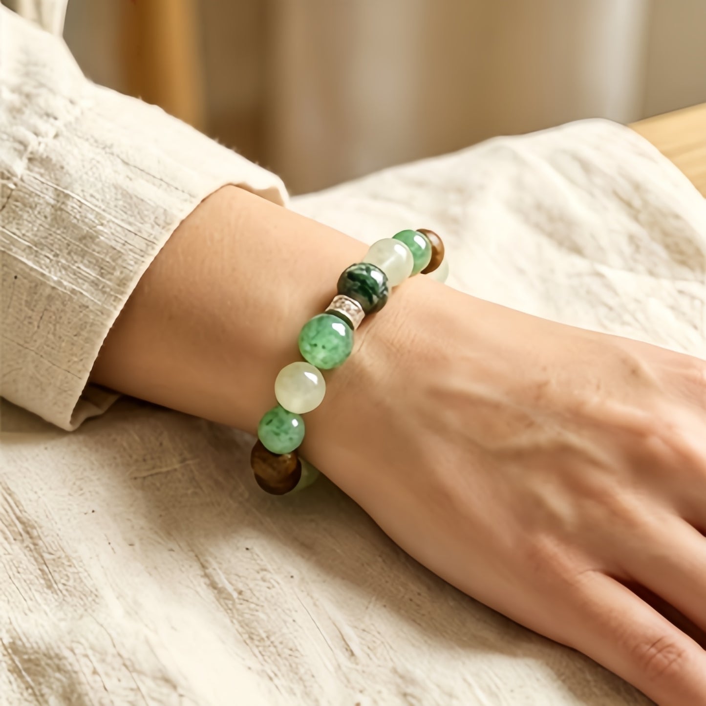 Blue Crystal Bracelet — Wealth Attraction, Luck Enhancement, and Energy Healing Jewelry