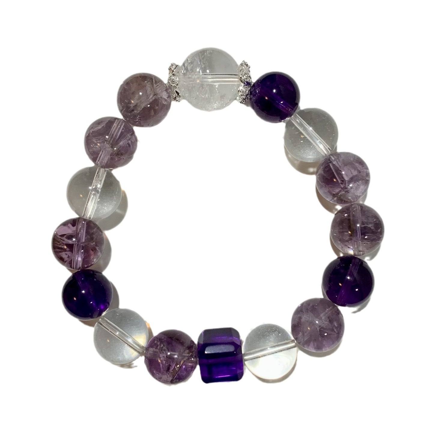 Purple Crystal Bracelet | Nine Purple Fire Luck & Energy