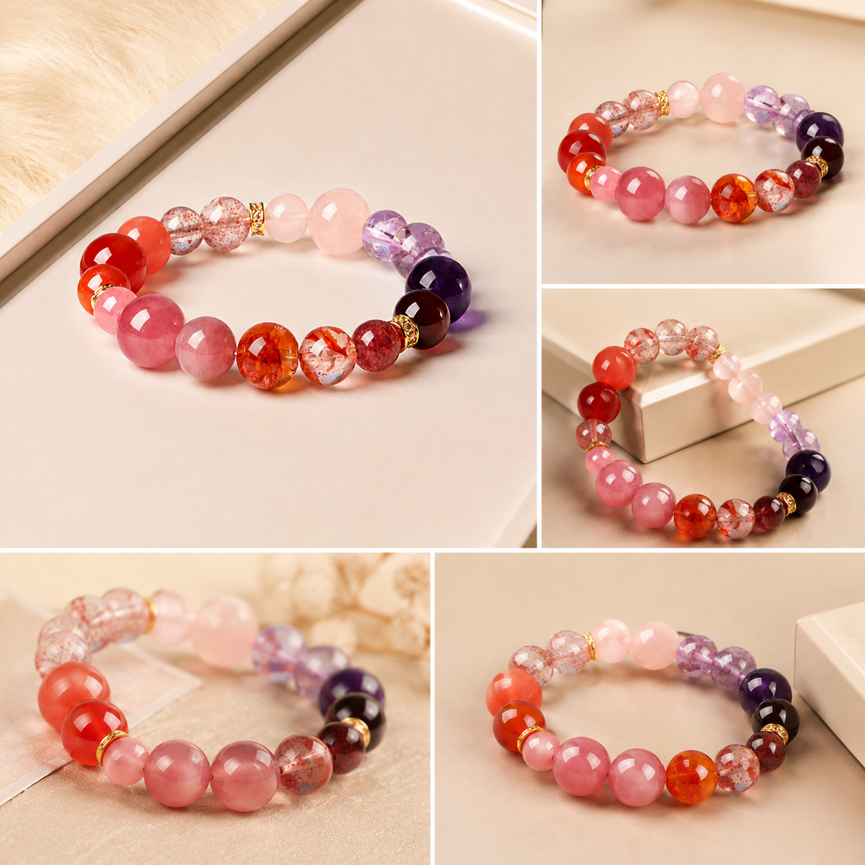 Multicolor Crystal Energy Bracelet