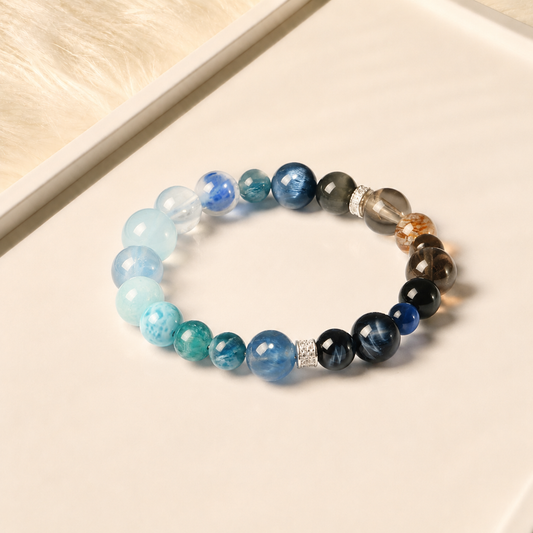 Blue crystal bracelet【Wealthvibe】